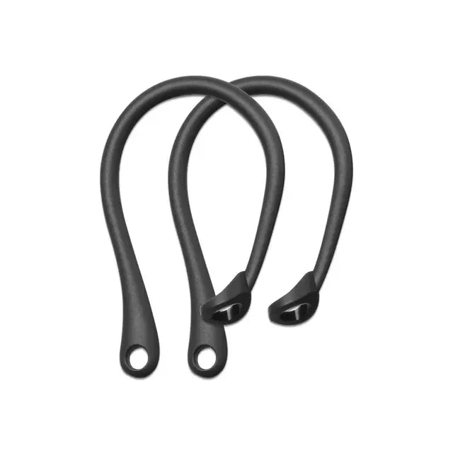 Silicone Earhooks for AirPods Pro/4/3/2/1 – Anti-Drop Grip Earbud Earhook Accessory HIP Black