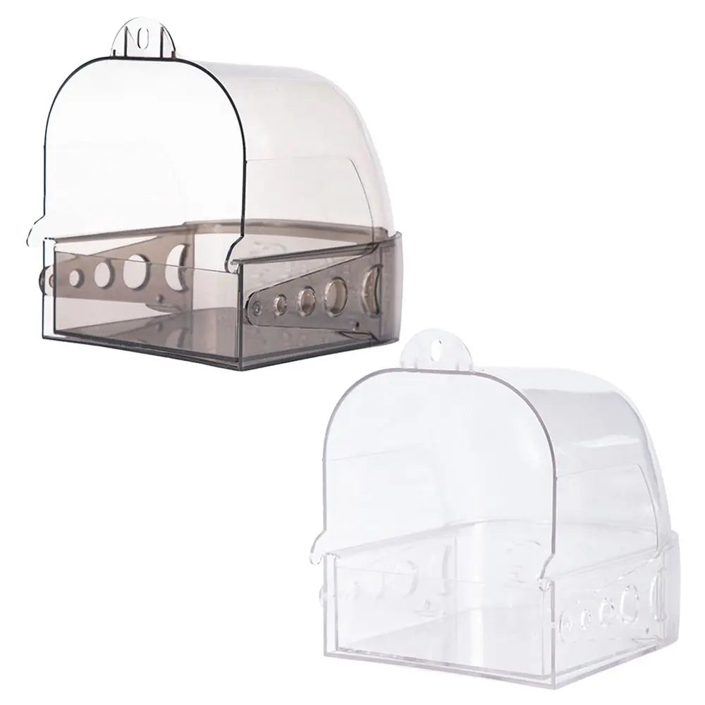 Wall-Mount Parrot Bath Tub – Drawer Style Bird Bath Box Bird Bath Box HIP
