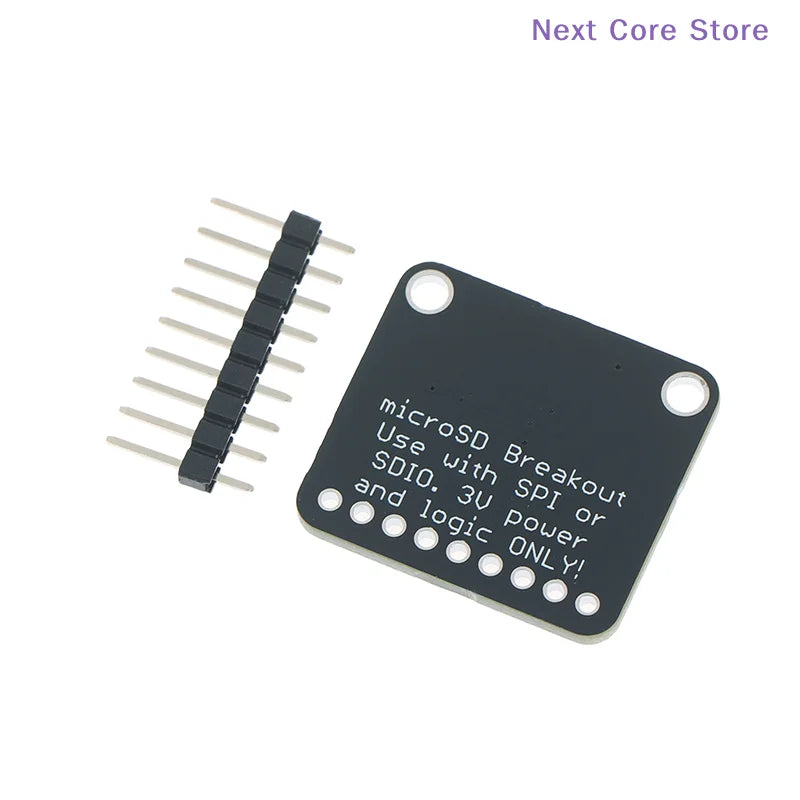 Adafruit #4682 SD SPI/SDIO Card Breakout Board – 3V Black SD Card Breakout Board HIP