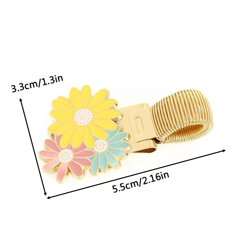 Cherry Blossom Daisy Spring Pen Clip & Enamel Bookmark Spring Pen Clip HIP