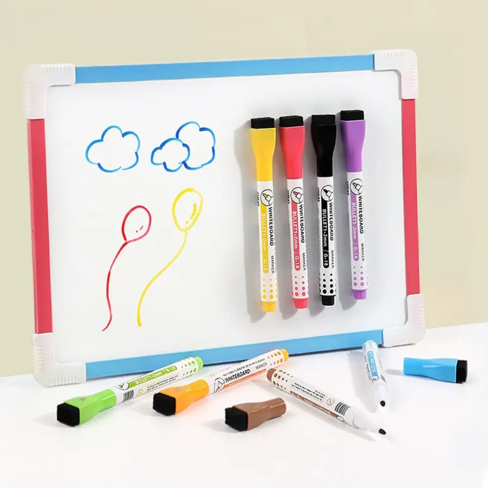 Erasable Magnetic Whiteboard Markers – Multi-Color Set of 5 Whiteboard Marker Set HIP