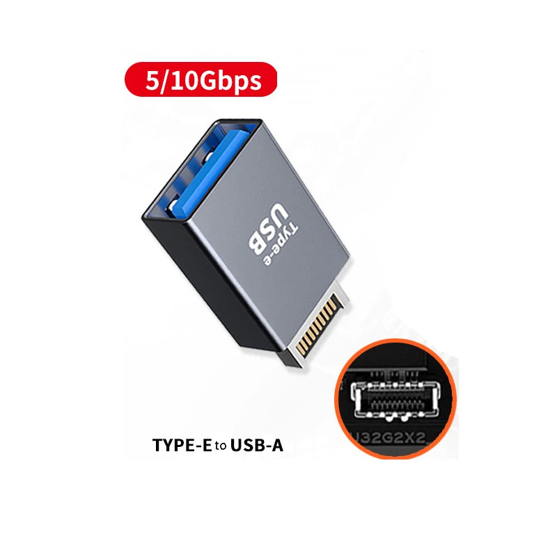 Type E to USB-A Motherboard Adapter | Male to Female Converter USB Cable Adapter HIP