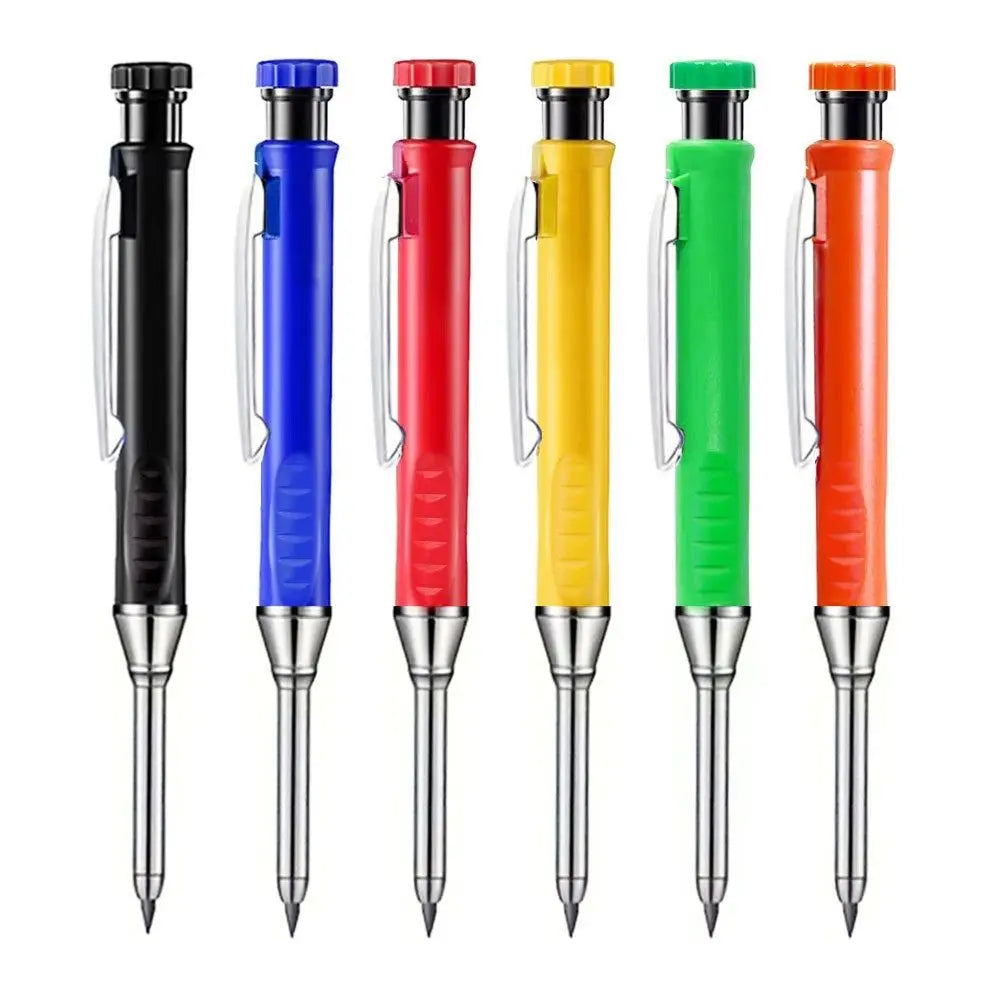 2.8mm Carpenter Pencil with Built-In Sharpener & Deep Tip Carpenter Marking Pencil HIP