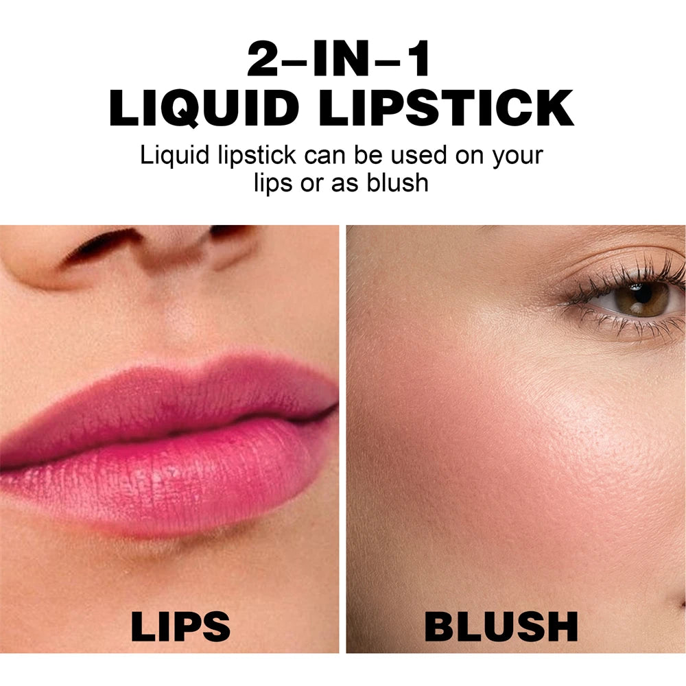 1Pc Long-lasting Lip Dyeing Waterproof Highly Pigmented Lightening Lip Textures Moisturizing Non-stick Cup Lip Tint Stain Makeup HIP