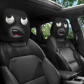 Funny Cartoon Car Headrest Covers – 2PCS Universal Fit Car Headrest Cover HIP black