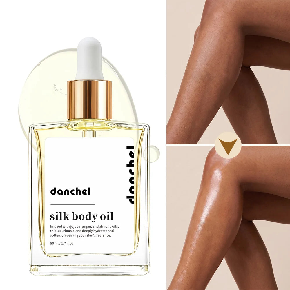 Silk Body Oil Women Firming Anti Aging Moisture Crepey Hydrate After Shower Scented Organic Premium Blend Body Care HIP