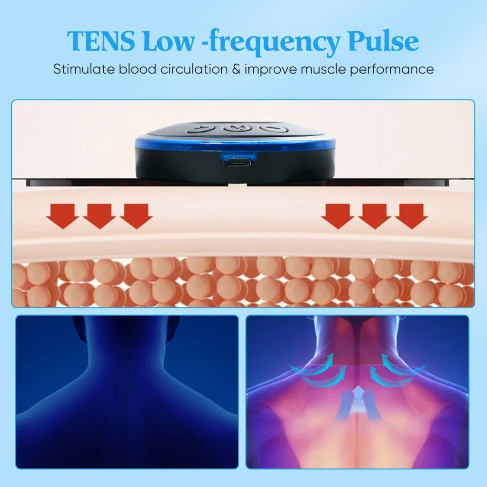 RUZOFO EMS Neck & Body Massager – 8 Modes, 19 Levels EMS Body Massager HIP