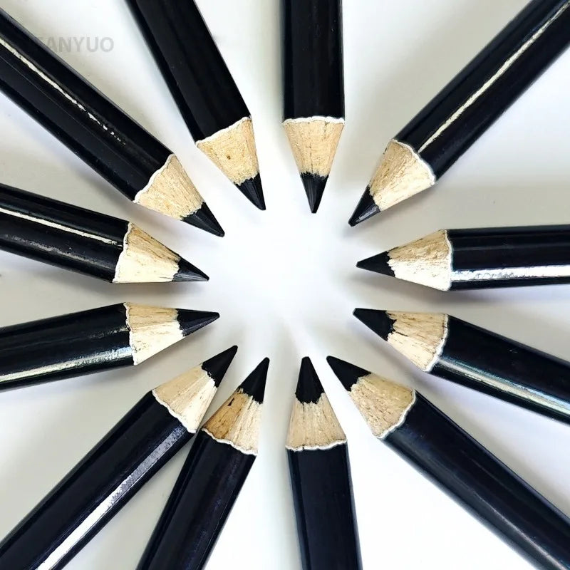 1/3Pc High Pigmented Eyeliner Pencil Black Wooden Eyeliner Eyebrow Pencil Hard Refill Smooth Black Long-Lasting Cosmetics Makeup HIP