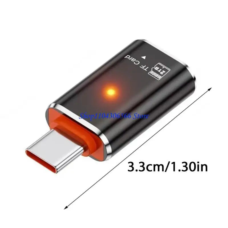USB-C to MicroSD TF Card Reader OTG Adapter – Plug & Play USB-C Card Reader HIP