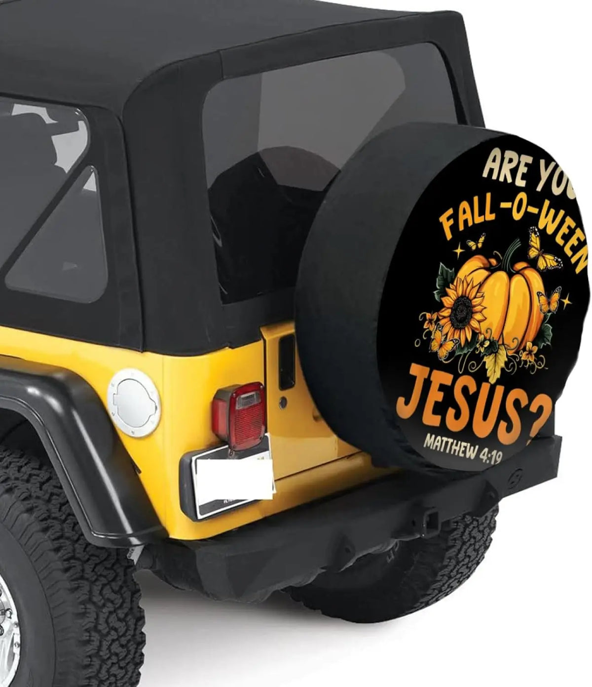 Christian Halloween Spare Tire Cover – Waterproof Universal Fit Spare Tire Cover HIP