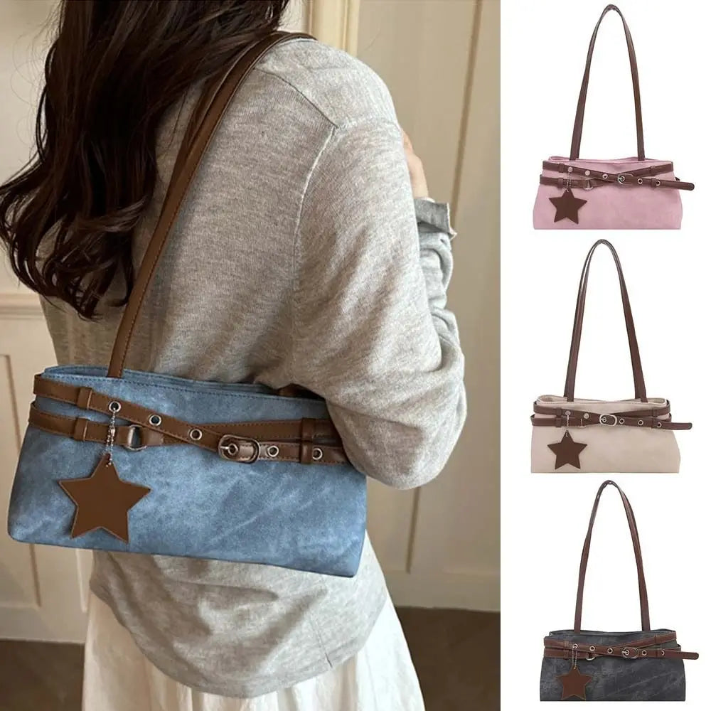 Women's PU Leather Shoulder Bag – Large Capacity Handbag PU Leather Shoulder Bag HIP