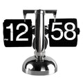 Clock Digital Down Clock Retro Minimalist Single Foot Mechanical Auto Clock Desk Clock for Home Livingroom HIP black