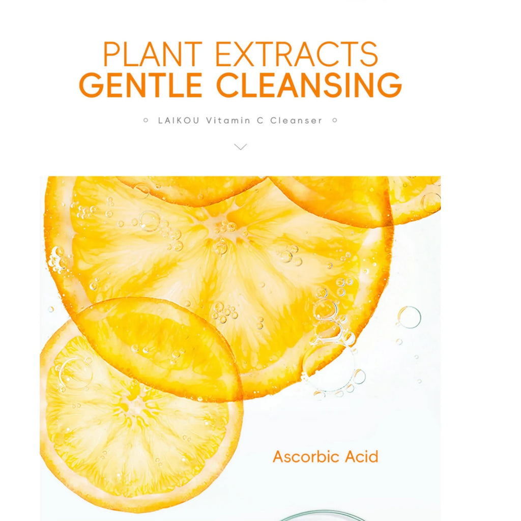 LAIKOU Vitamin C Facial Cleanser 50g – Brightening & Pores Vitamin C Cleanser HIP