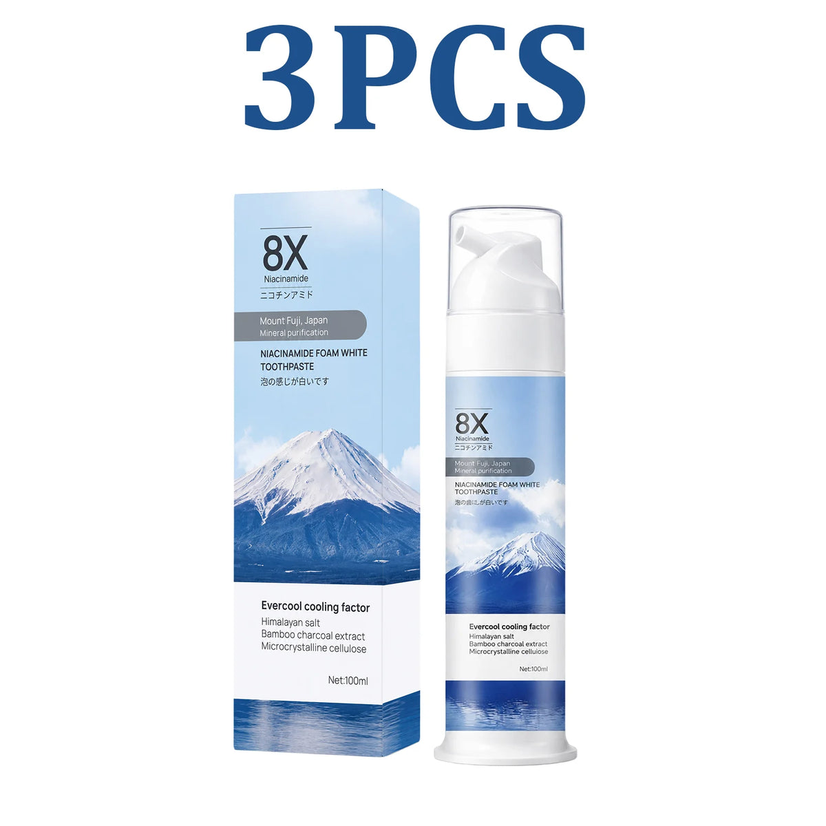 Niacinamide Toothpaste – Stain Remover & Enamel Protection Whitening Toothpaste HIP 3PCS