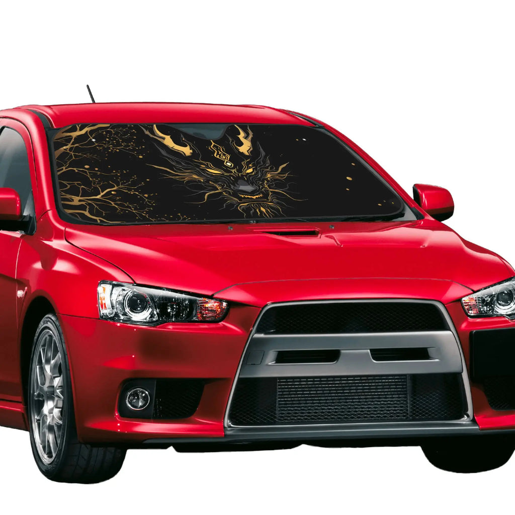 Evil Dragon Car Windshield Sunshade – UV & Glare Protection Car Windshield Sunshade HIP
