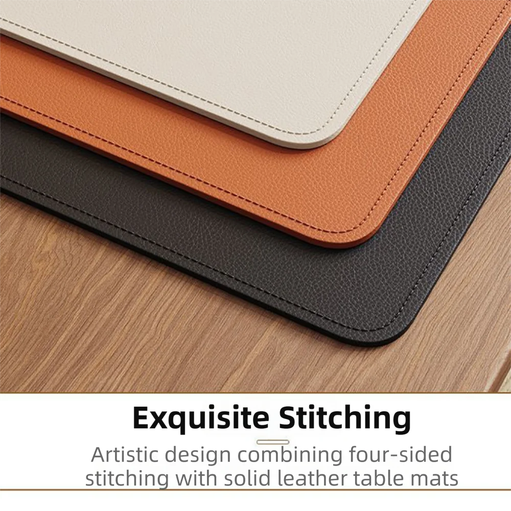 Extra Large PU Leather Mouse Pad – Waterproof Non-Slip Desk Mat Leather Desk Mat HIP