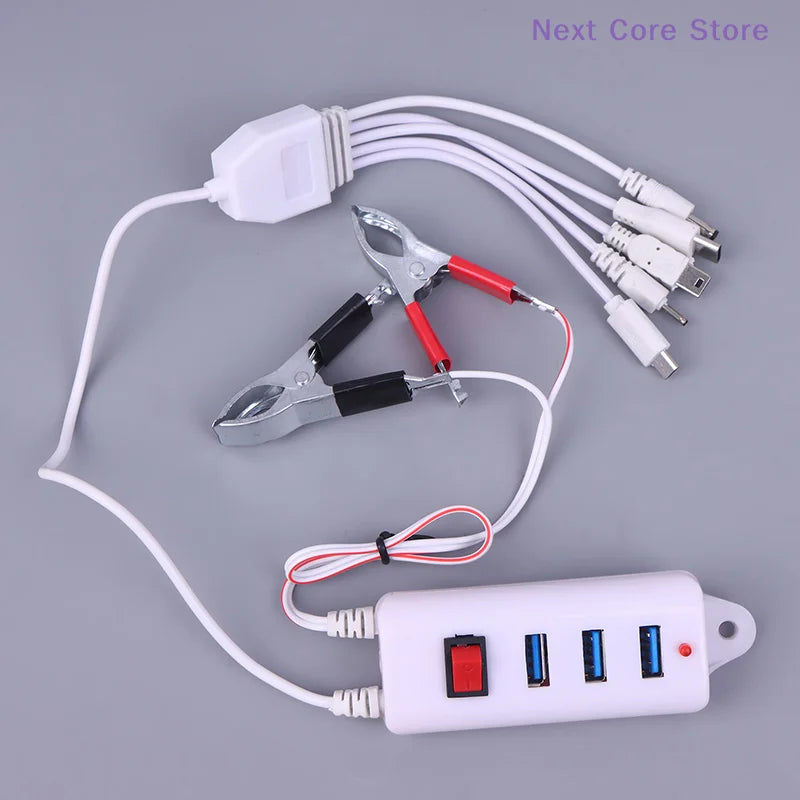 3-Port USB Clip Charger with Switch – Universal USB Hub USB Clip Charger HIP
