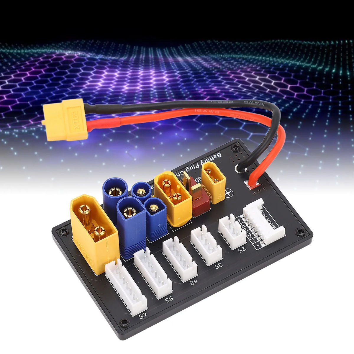 Parallel Charging Board XT90 XT30 EC3 EC5 T XT60 6S Battery Balance Charger Adapter Board HIP