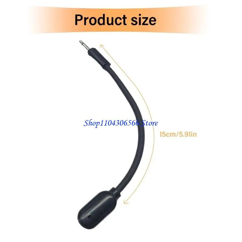 Detachable 2.5mm Gaming Boom Mic – Condenser Replacement Gaming Boom Microphone HIP