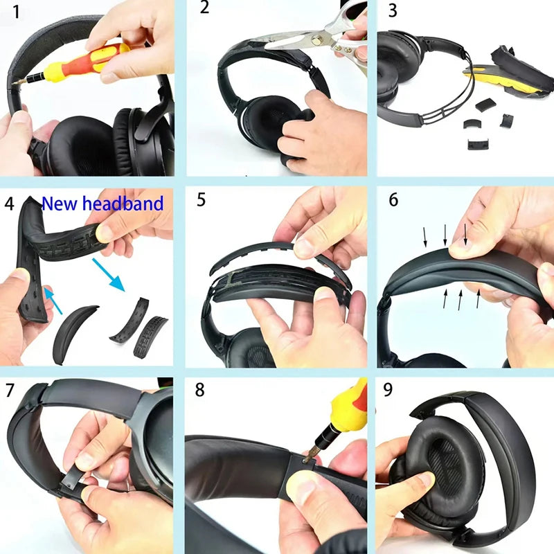 Replacement Headband Cushion for Bose QC35 QC35II QC45 Headphone Accessory HIP