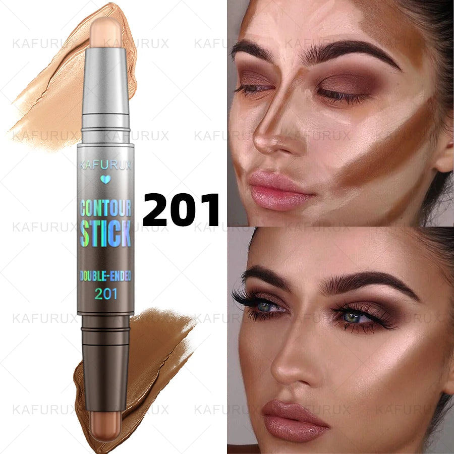 KAFURUX Dual-Ended Contour & Concealer Stick | All Skin Tones Contour Concealer Stick HIP 201