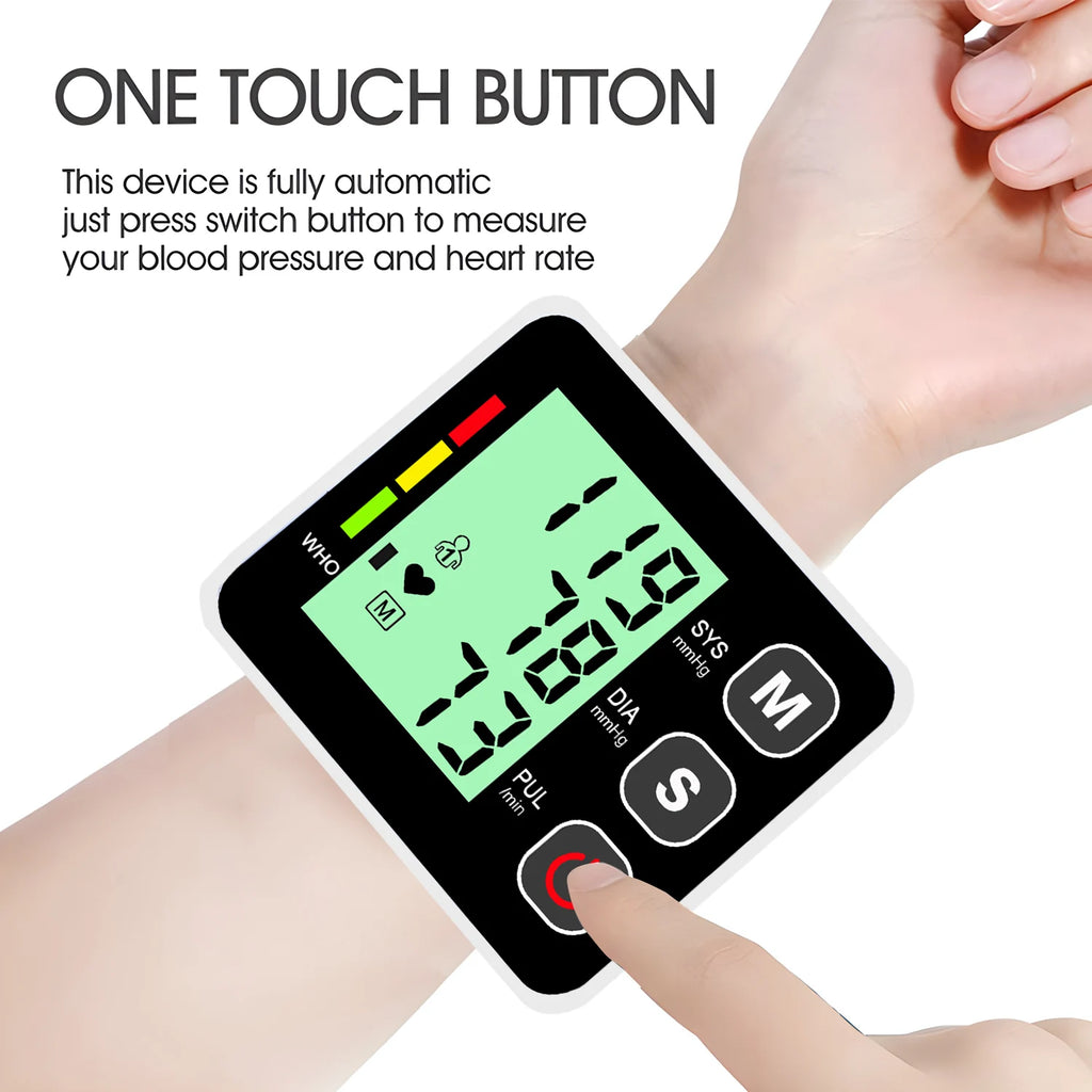 Fireurus Wrist Blood Pressure Monitor – LED Digital Display Wrist Blood Pressure Monitor HIP