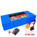 60V 28Ah 18650 Lithium Battery Pack 16S6P with BMS | SUYIJIA Lithium Battery Pack HIP XT60-SM-Charger