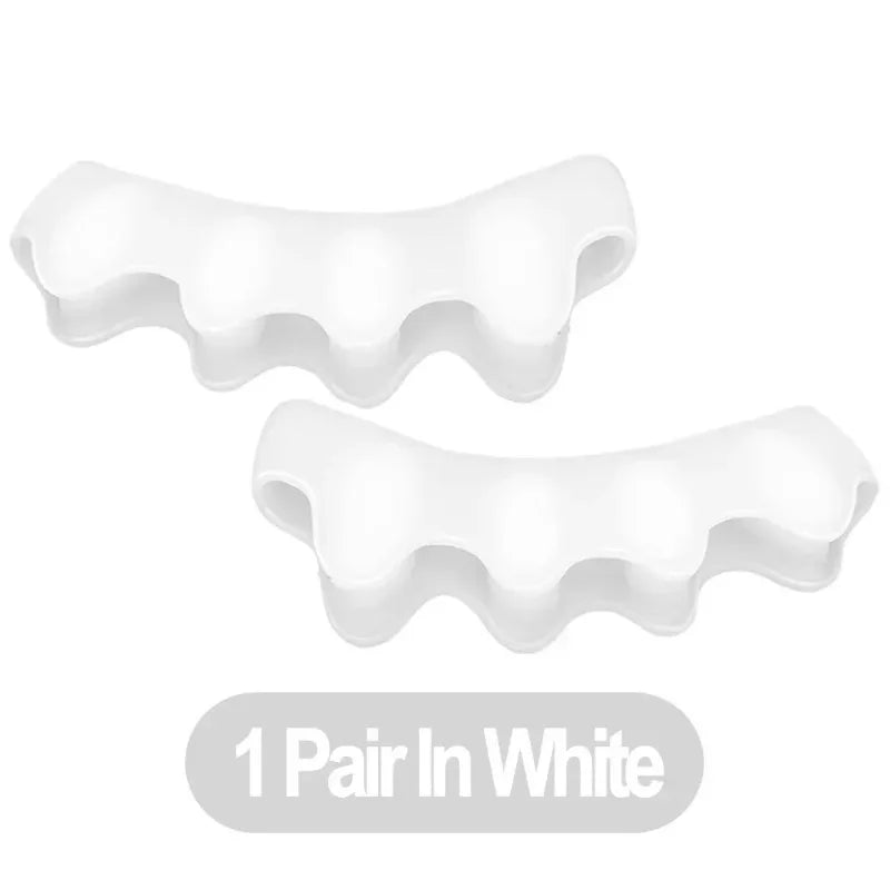 Soft Silicone Toe Separators – 1, 2 or 3 Pairs | RUZOFO Silicone Toe Separators HIP C722-White 2pcs