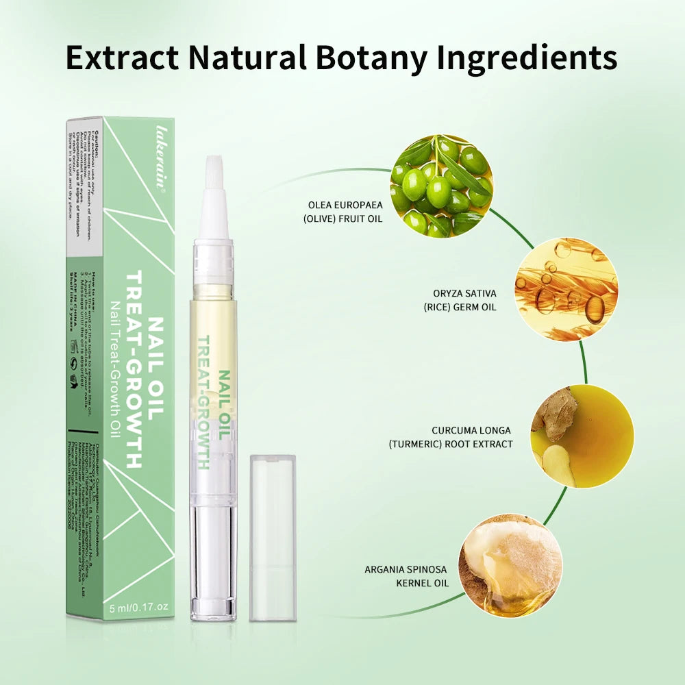 Nail Treat -Growth Nail Strengthener Healthy Strong Nail Growth Oil Help Splits Thin Nails Repair Manicure Nail Hardener Polish HIP