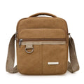Canvas Crossbody Shoulder Bag – Large Capacity Unisex Canvas Crossbody Bag HIP coffee