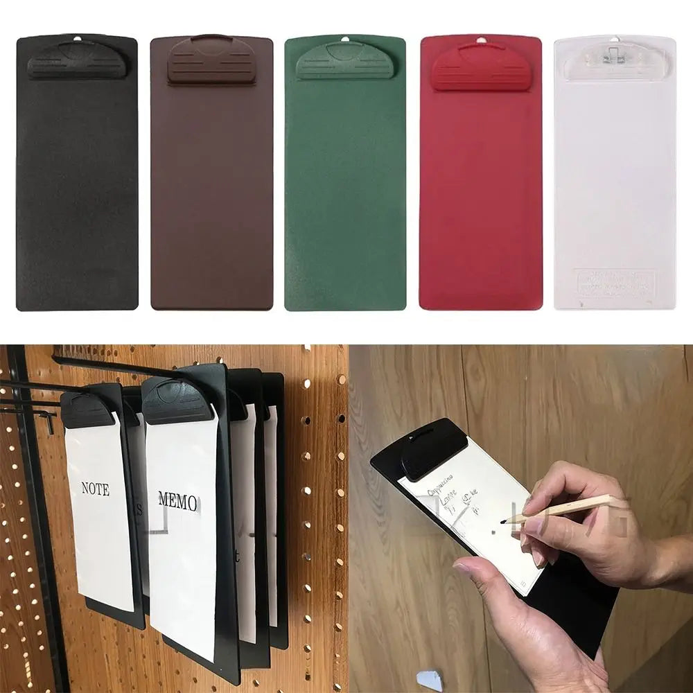 Multicolor Plastic Bill Folder Clipboard – Waterproof 10×23cm Bill Folder Clipboard HIP
