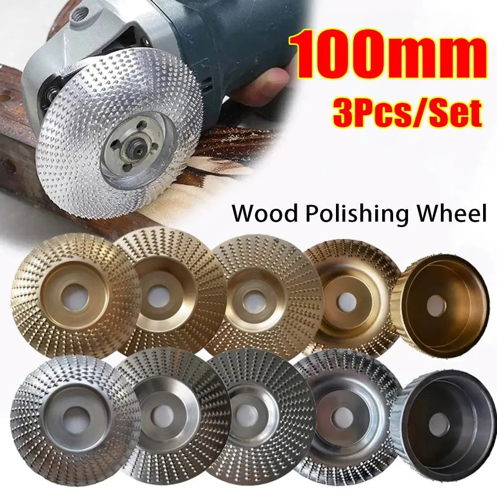 Wood Carving Grinding Disc for Angle Grinder – Arc/Flat/Bevel Grinding Abrasive Disc HIP