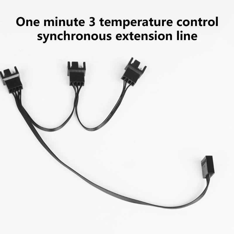 4-Pin PWM Fan Splitter Cable – 1 to 3 Way Speed Control PWM Fan Splitter Cable HIP