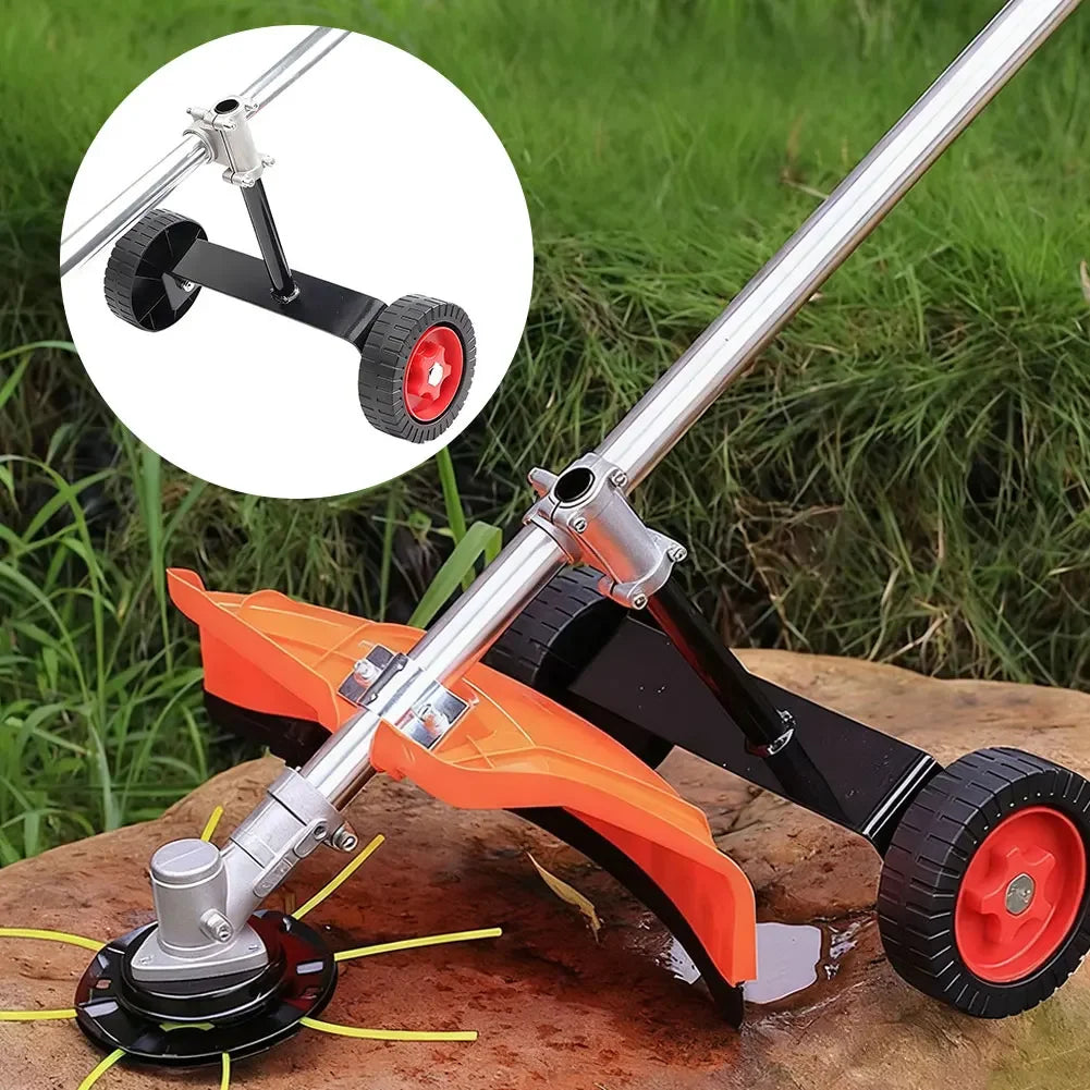 Lawn Mower Upgrade Support Wheel Kit Fits 26/28mm Tube Easy Lawn Care Auxiliary Wheel for Grass Cutter Garden Tool Accessory HIP