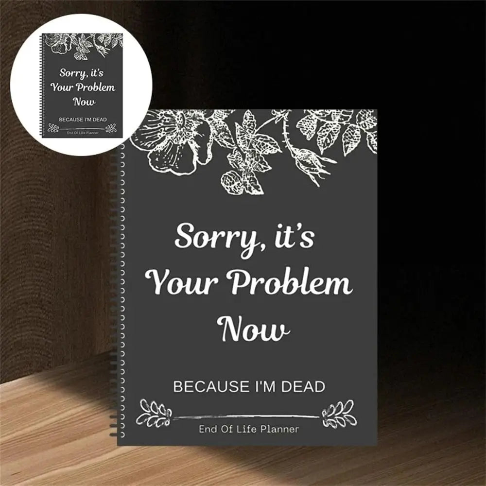 Funny End of Life Planner – Humorous Estate Planning Notebook Estate Planning Notebook HIP