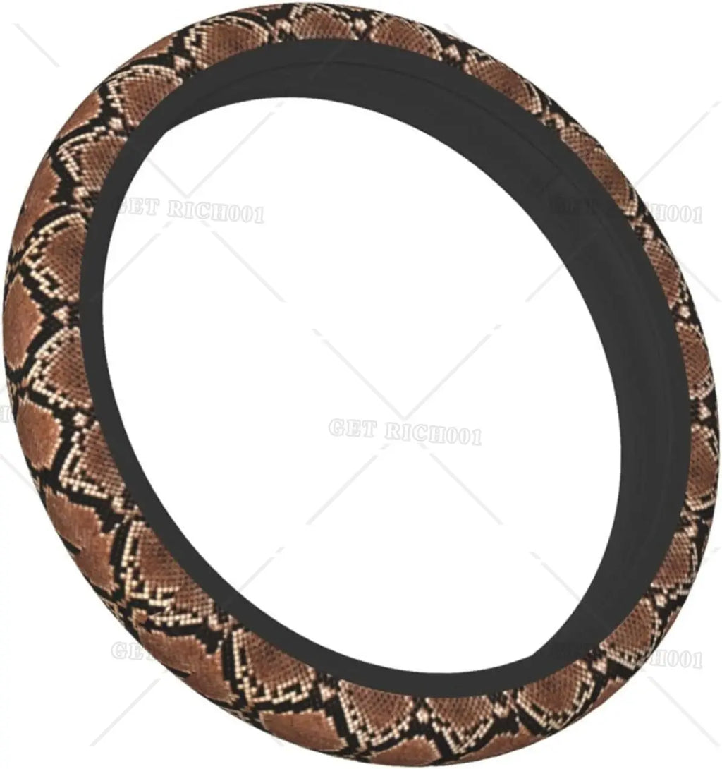 Purple Snakeskin Steering Wheel Cover – Universal 15" Fit Steering Wheel Cover HIP