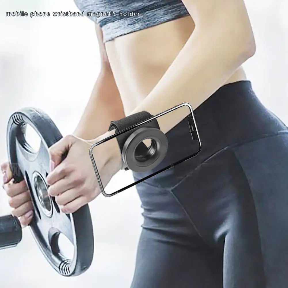 Wrist Strap Magnetic Phone Holder Universal Suitable For Navigation And Sports Easy To Disassemble With Anti Loss Rope HIP