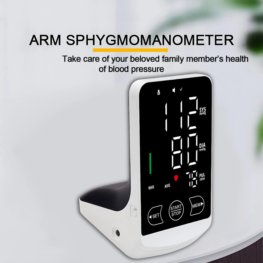 Rechargeable Digital Blood Pressure Monitor – Arm Cuff & Voice Blood Pressure Monitor HIP