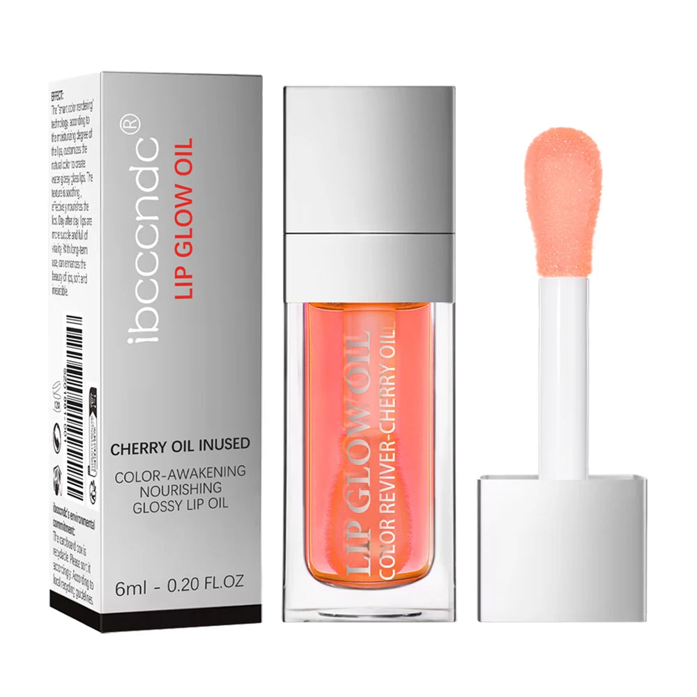 Crystal Jelly Moisturizing Lip Oil Plumping Lip Gloss Makeup Sexy Plump Lip Glow Oil Tinted Lip Plumper HIP