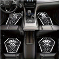 Gothic Coffin Print Car Floor Mats – 4-Piece Full Coverage Set Car Floor Mat Set HIP black