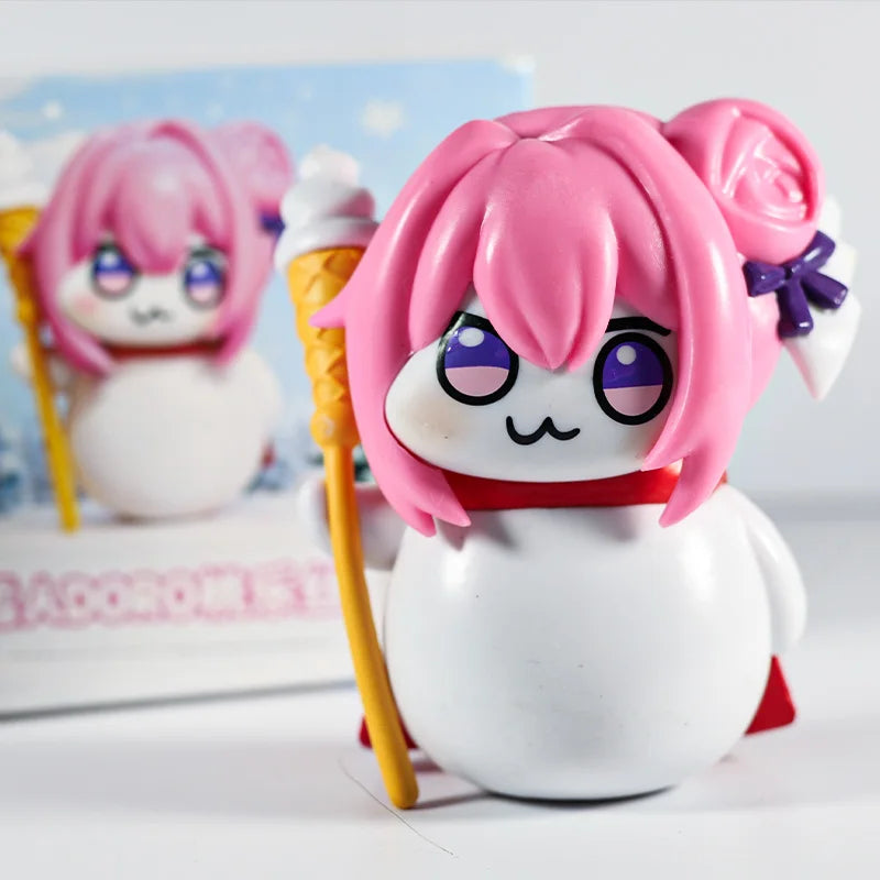 7cm Nikke Doro Snowman Q-Version Anime Figurine – Collectible Anime Figurine HIP Doro