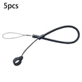 5-Pack Retractable Pen Lanyard – Anti-Lost Elastic Stylus Tether Pen Tether Lanyard HIP Black