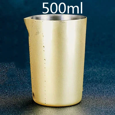 600ml Studded Cocktail Mixing Glass – Bar Tool | BARMAID Cocktail Mixing Glass HIP Gold 500ml 1pcs