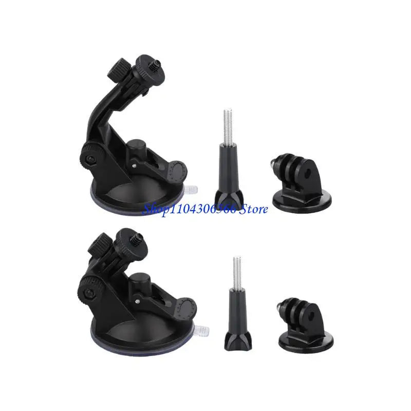 Suction Cup Mount for Action & Dashboard Cameras – 190° Rotation Camera Suction Mount HIP