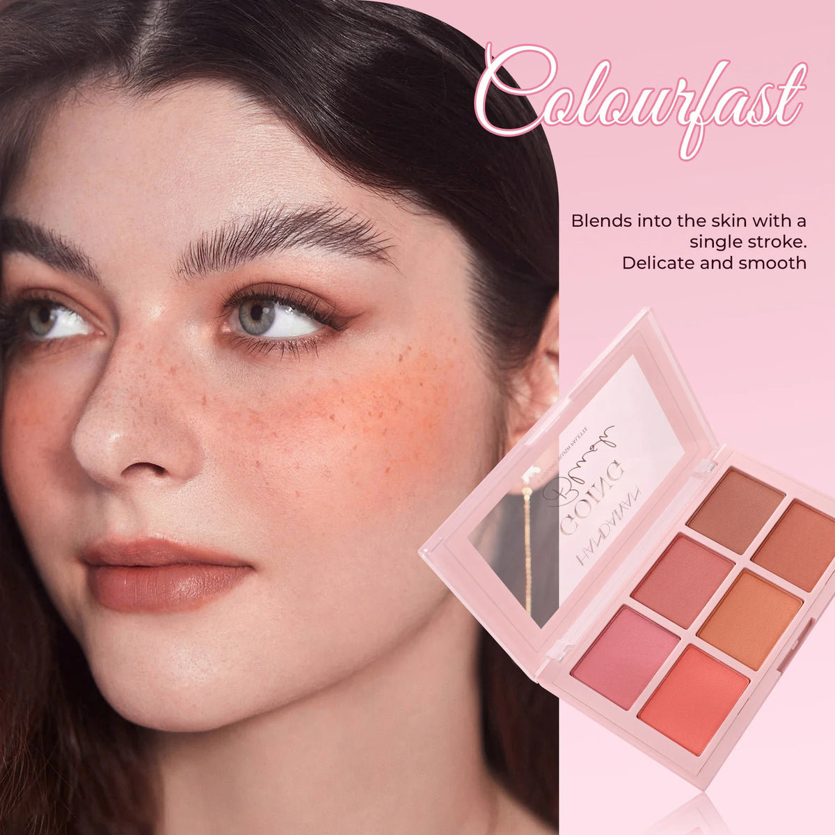 Handaiyan Matte Blush Palette – Contour, Highlight & Blush Powder Blush Palette HIP