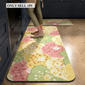 PVC Leather Kitchen Floor Mat – Waterproof Non-Slip Floral Rug Kitchen Floor Mat HIP GU6047-P 1pc 50x160cm
