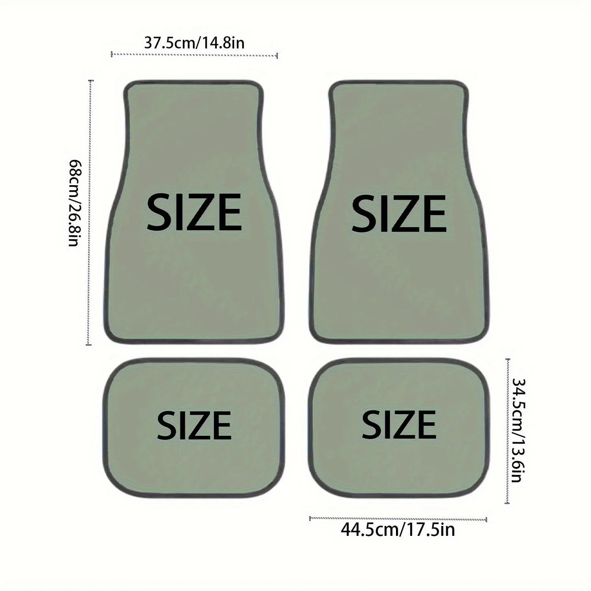 4-Piece Purple Moth Moon Car Floor Mats – Universal Fit Car Floor Mats HIP