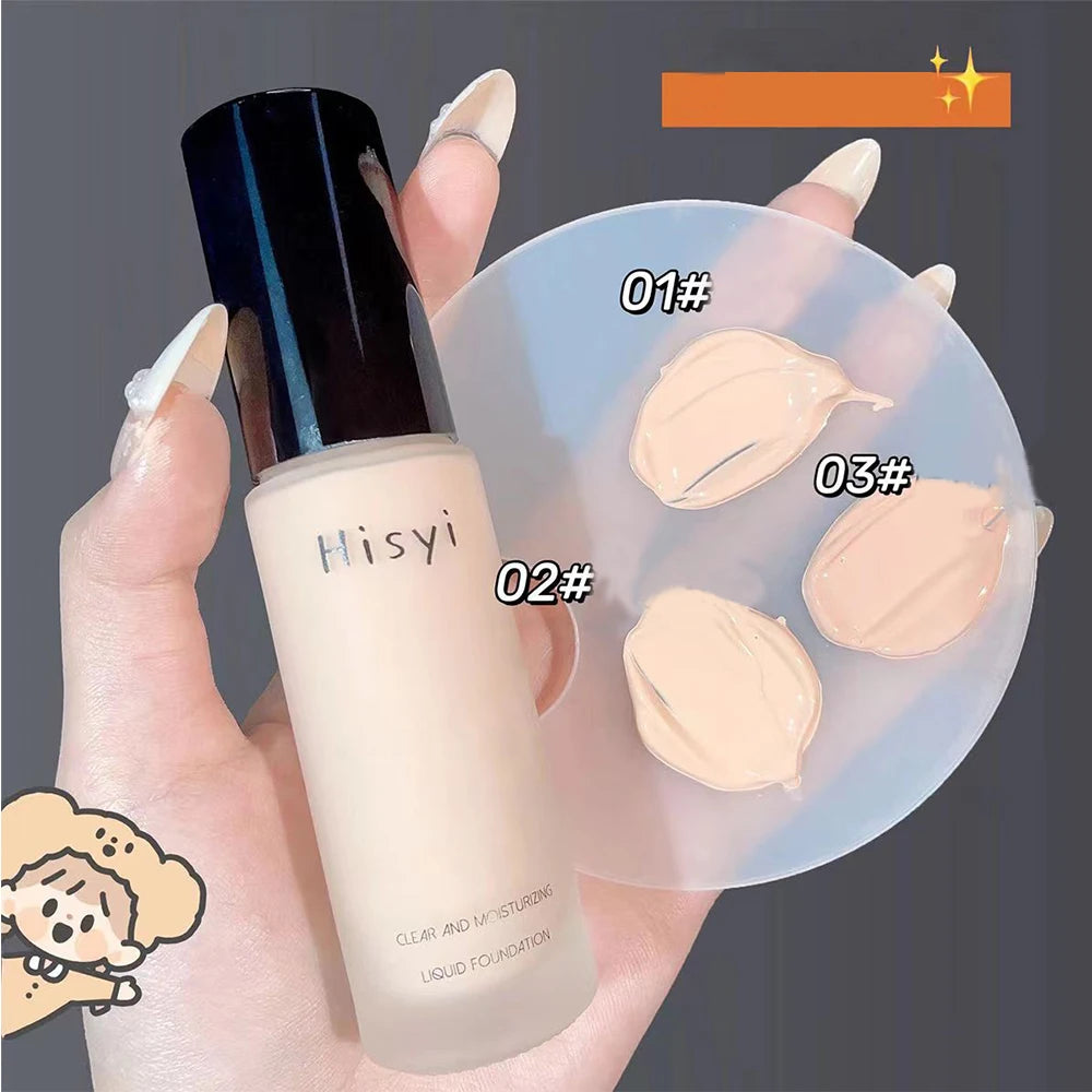 HISYI Moisturizing Liquid Foundation – Natural Blemish Coverage Liquid Foundation HIP