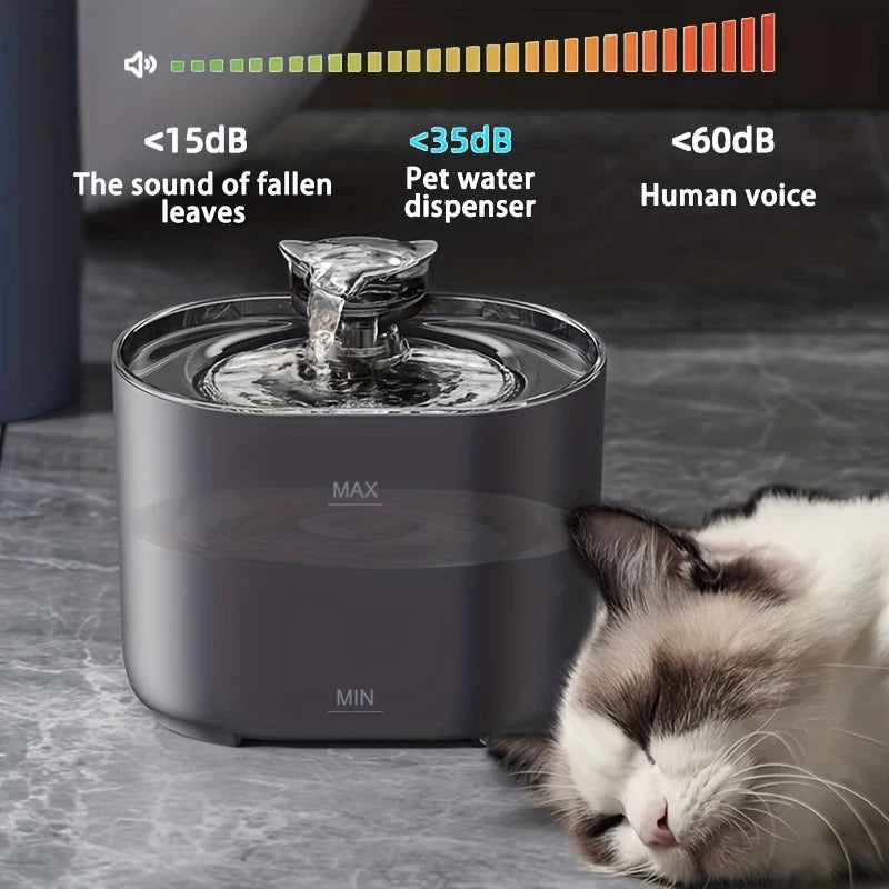 Cat Fountain Pets Water Fountain Cats Dispenser Auto Filter USB Electric Mute Cat Drinker Bowl Recirculate Filtring Drinker HIP