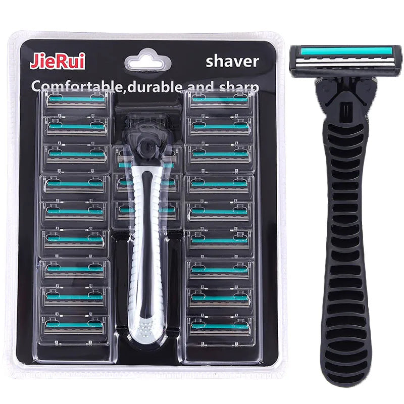 Men's Reusable Two-Layer Razor – Multi-Tool Head Change Manual Men's Razor HIP